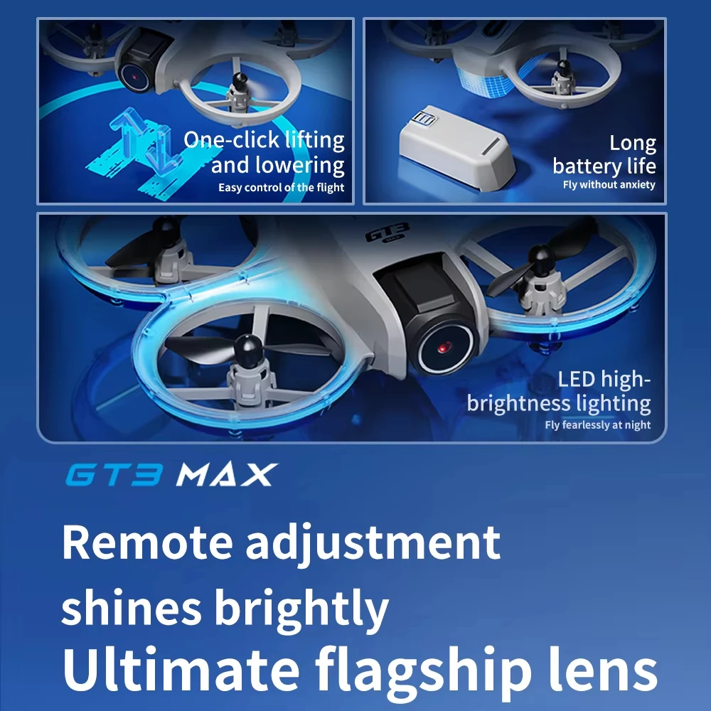 Drone Camera Hd - GT3 맥스 광학 흐름 GPS 드론,
